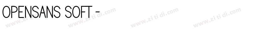 opensans soft字体转换